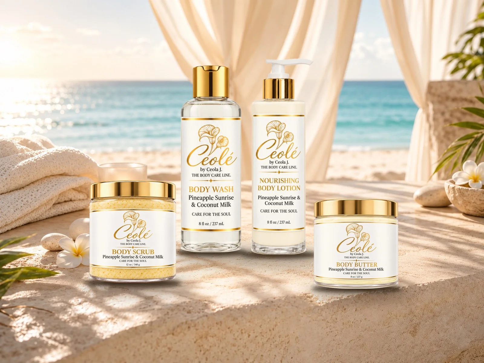 Ceolé Pineapple Sunrise & Coconut Milk collection